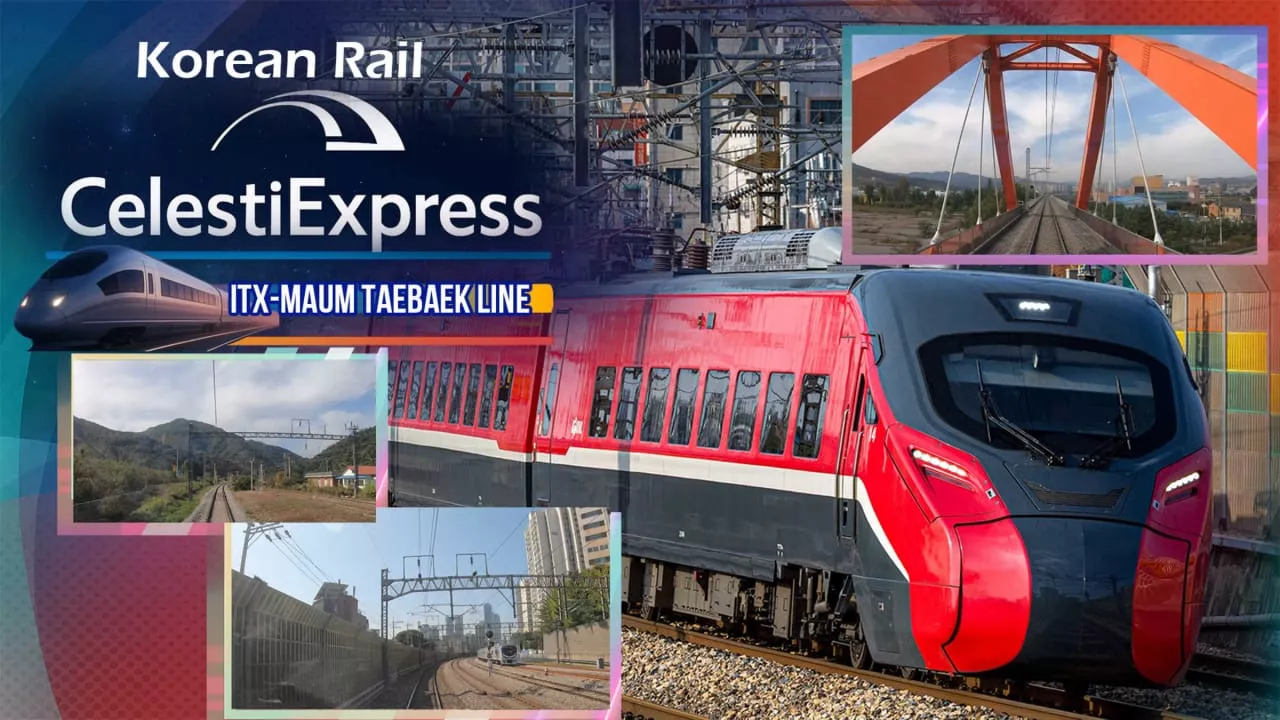 韩国铁路 Celesti特快 ITX-MAUM 太白线丨Korean Rail Celesti Express ITX-MAUM Taebaek Line - 项目资源网
