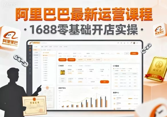 阿里巴巴最新运营课程，1688零基础开店实操 - 项目资源网