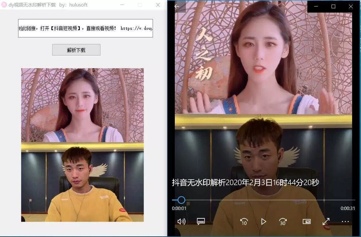 抖音无水印解析软件源码 - 项目资源网
