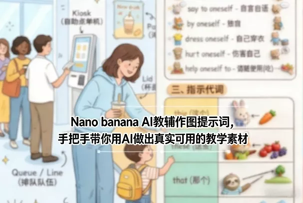Nano banana AI教辅作图提示词，手把手带你用AI做出真实可用的教学素材 - 项目资源网