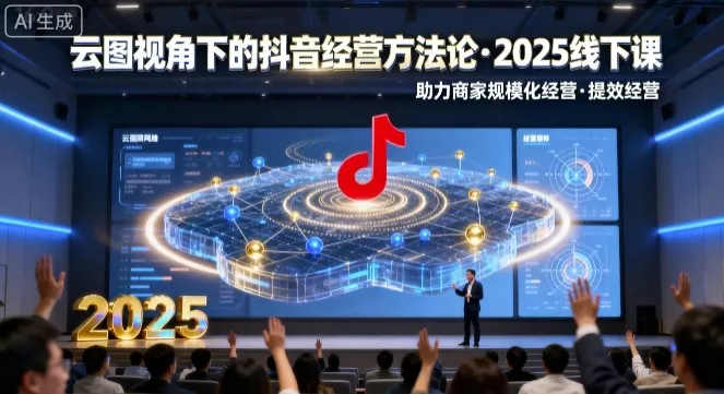 云图视角下的抖音经营方法论，2025线下课，助力商家规模化经营，提效经营(录音+字幕) - 项目资源网