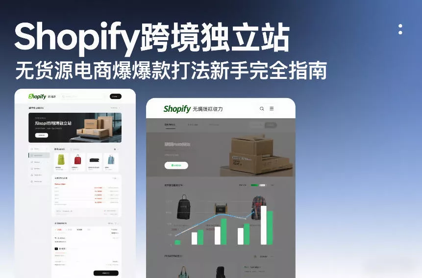 Shopify跨境独立站无货源电商爆款打法新手完全指南 - 项目资源网