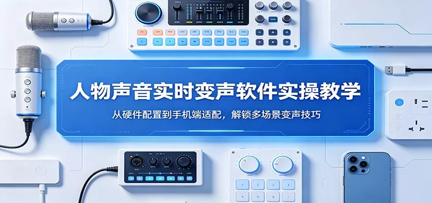 人物声音实时变声软件实操教学：从硬件配置到手机端适配，解锁多场景变声技巧 - 项目资源网