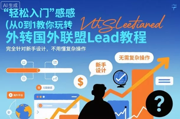 国外联盟賺美刀项目，从0到1教你玩转国外联盟Lead教程，纯新手可操作性100% - 项目资源网