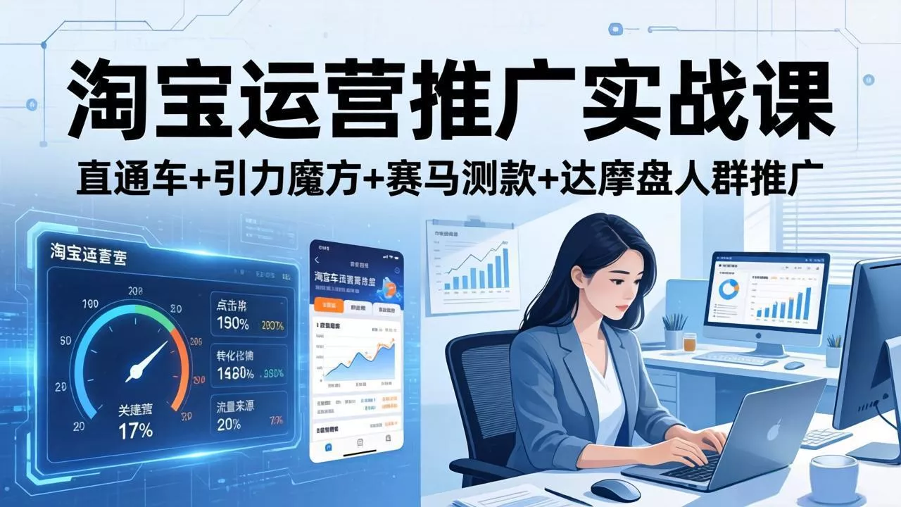 淘宝运营推广实战课(更新26年4月 - 项目资源网