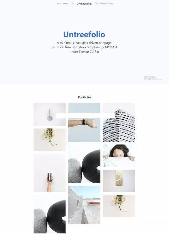 UI网页设计公司Bootstrap模板 - 项目资源网