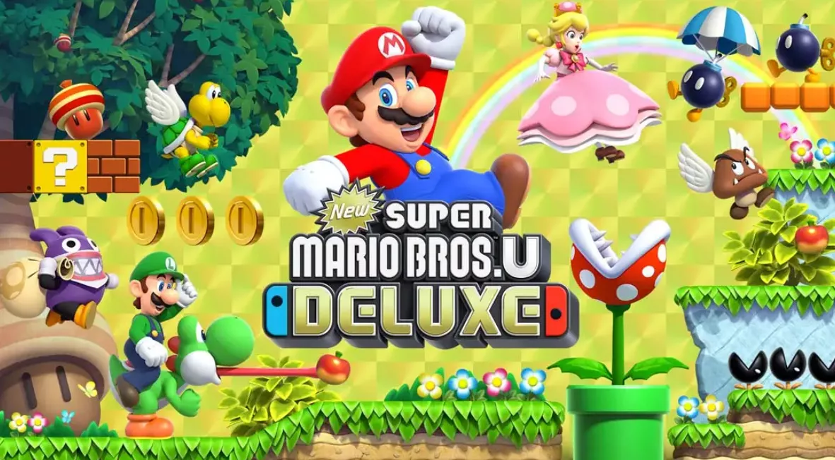 《新超级马里奥兄弟U 豪华版 New Super Mario Bros. U Deluxe》Switch中文版NSP下载 – 含1.0.2补丁 - 项目资源网
