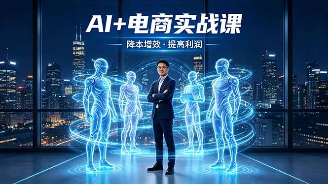 AI+电商实战课，1人+N个AI 智能体，把SOP变AI员工，实现降本增效提高利润 - 项目资源网