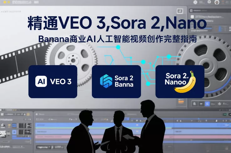 精通VEO 3，Sora 2，Nano Banana商业AI人工智能视频创作完整指南 - 项目资源网