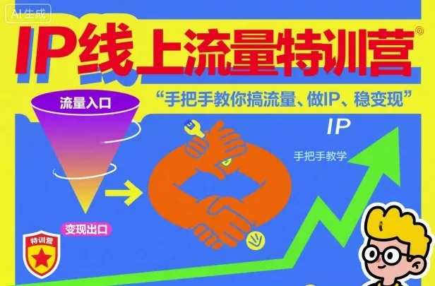 IP线上流量特训营，手把手教你搞流量、做IP、稳变现 - 项目资源网