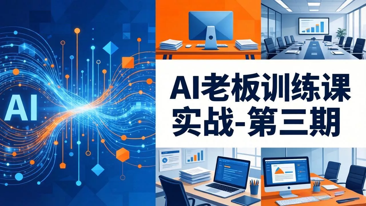 AI老板训练课实战-第三期:AI+内容应用落地教学,从0到1打通AI变现完整路径 AI老板训练课实战-第三期:AI+内容应用落地教学,从0到1打通AI变现完整路径