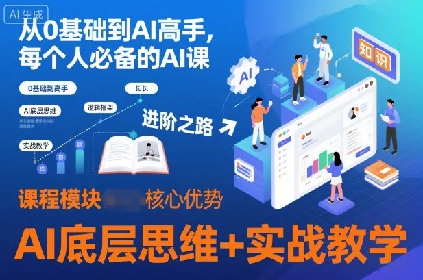 从0基础到AI高手，每个人必备的AI课，AI底层思维+实战教学 - 项目资源网