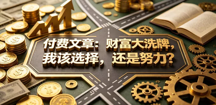 付费文章：财富大洗牌，我该选择，还是努力？ - 项目资源网