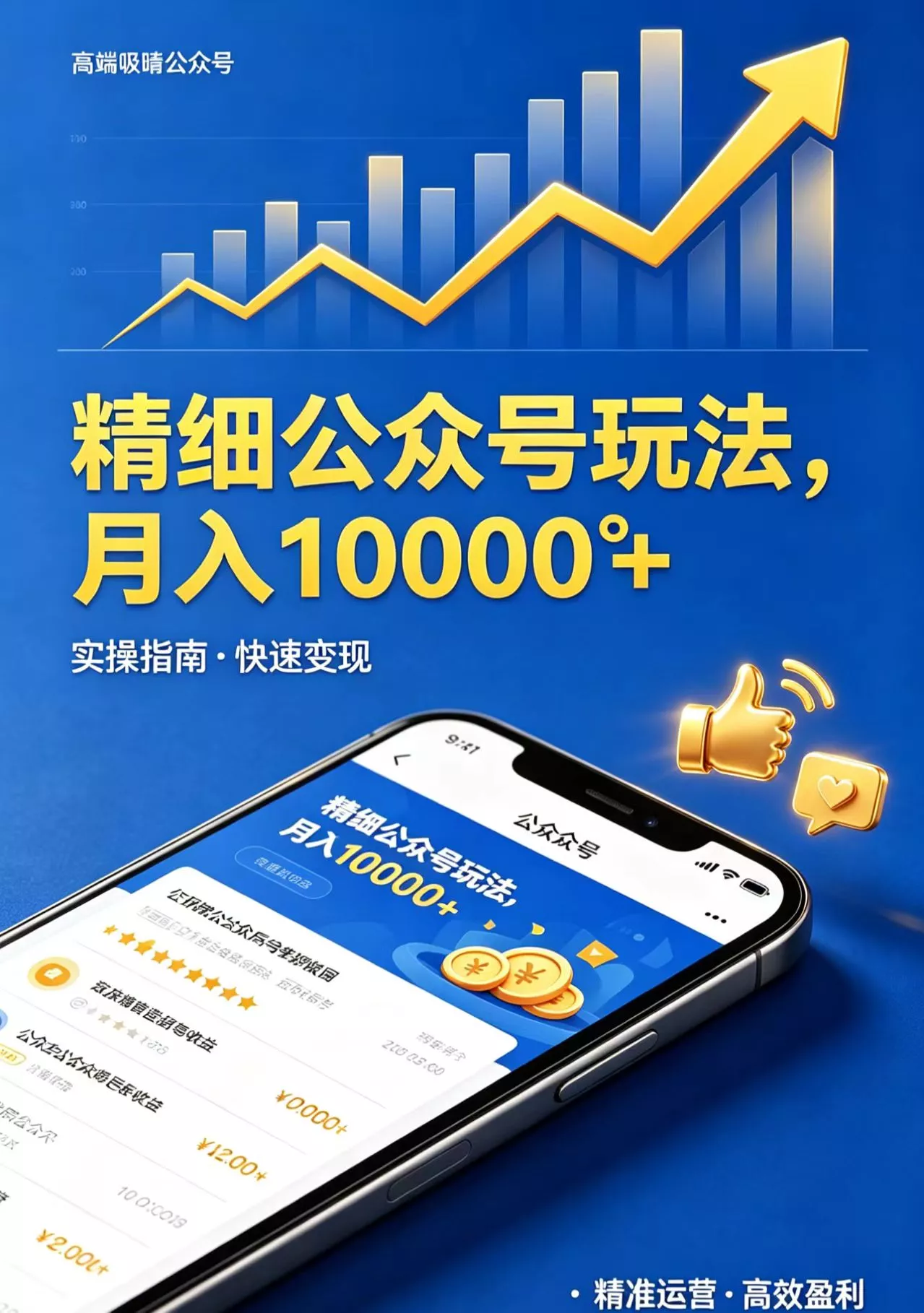 精细公众号玩法，月入10000+，实操指南，快速变现 - 项目资源网