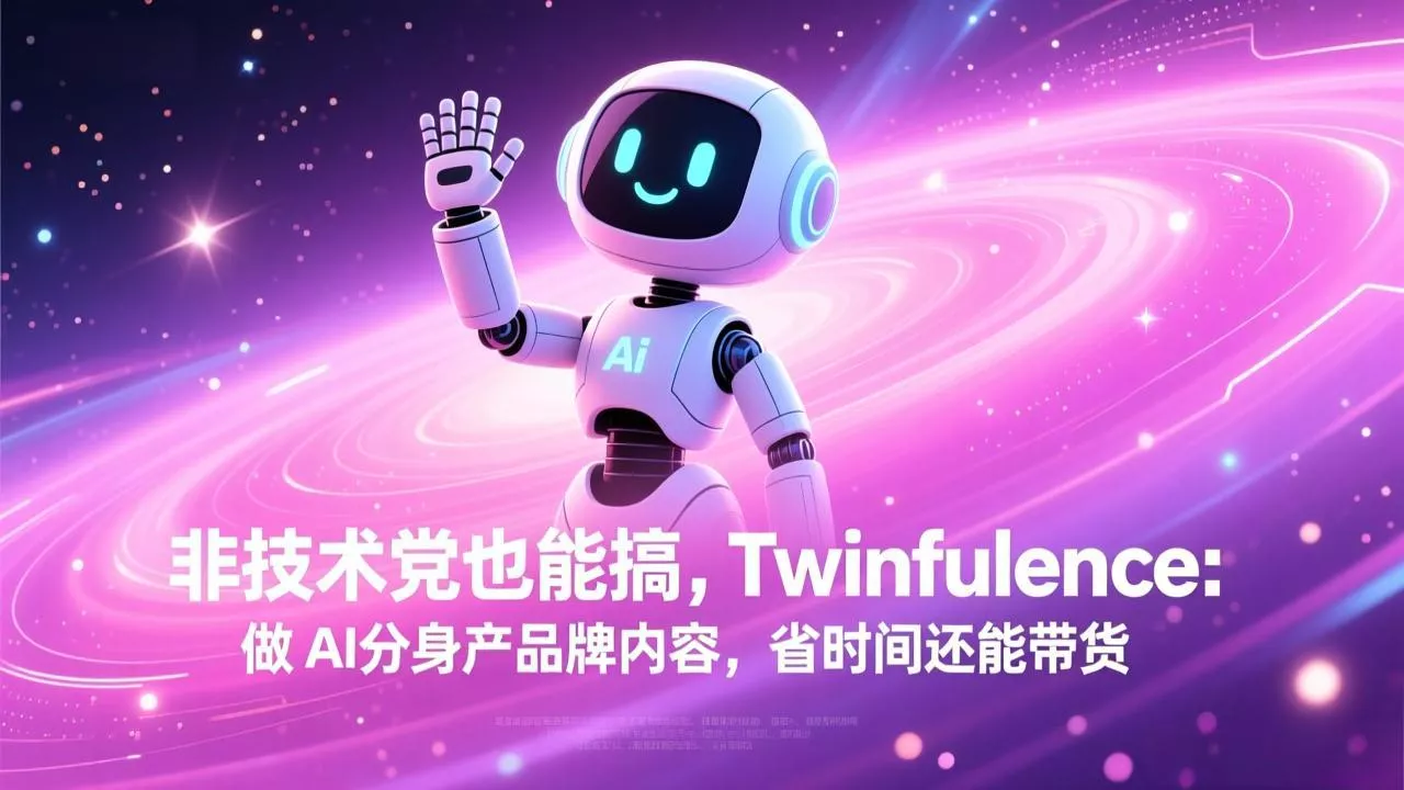 非技术党也能搞!Twinfluence:做 AI 分身产品牌内容,省时间还能带货 - 项目资源网