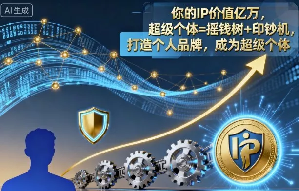 你的IP价值亿万，超级个体=摇钱树+印钞机，打造个人品牌，成为超级个体 - 项目资源网