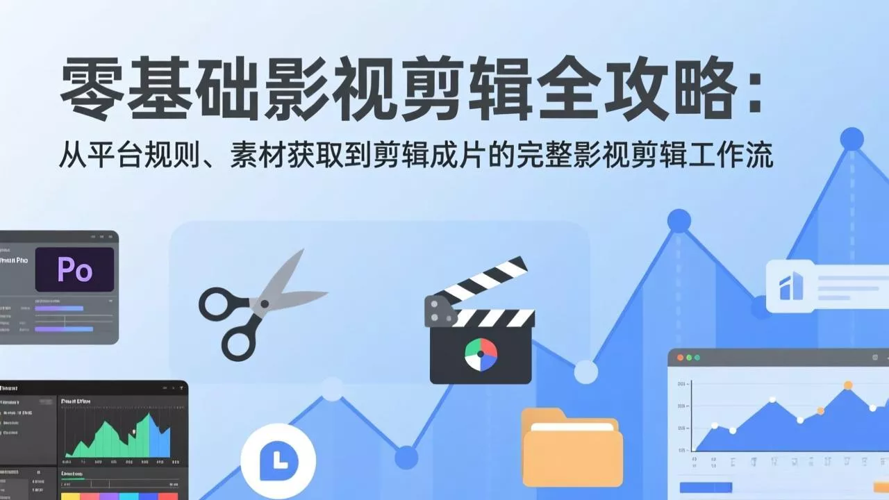 零基础影视剪辑全攻略:从平台规则、素材获取到剪辑成片的完整影视剪辑工作流 零基础影视剪辑全攻略:从平台规则、素材获取到剪辑成片的完整影视剪辑工作流