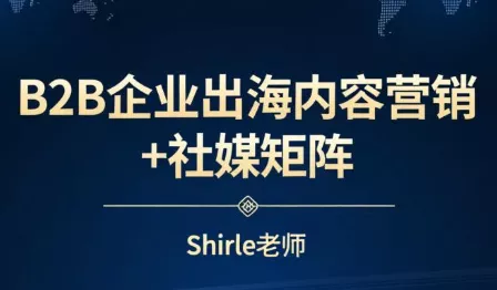 shirle老师·B2B企业出海内容营销+社媒矩阵 - 项目资源网