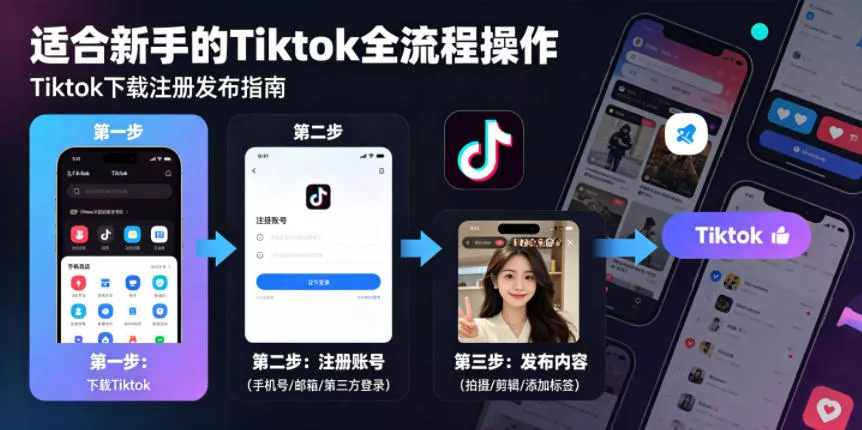 Tiktok下载注册发布，适合新手的Tiktok全流程操作 - 项目资源网