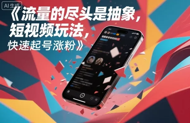 流量的尽头是抽象，抽象新奇特短视频玩法，快速起号涨粉 - 项目资源网