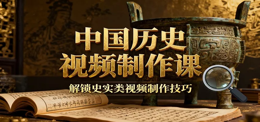 中国历史视频制作课：疆域地图集+参考文案+练习素材，解锁史实类视频制作技巧 - 项目资源网