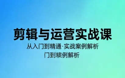 林大·剪辑与运营实战课(更新2026) - 项目资源网