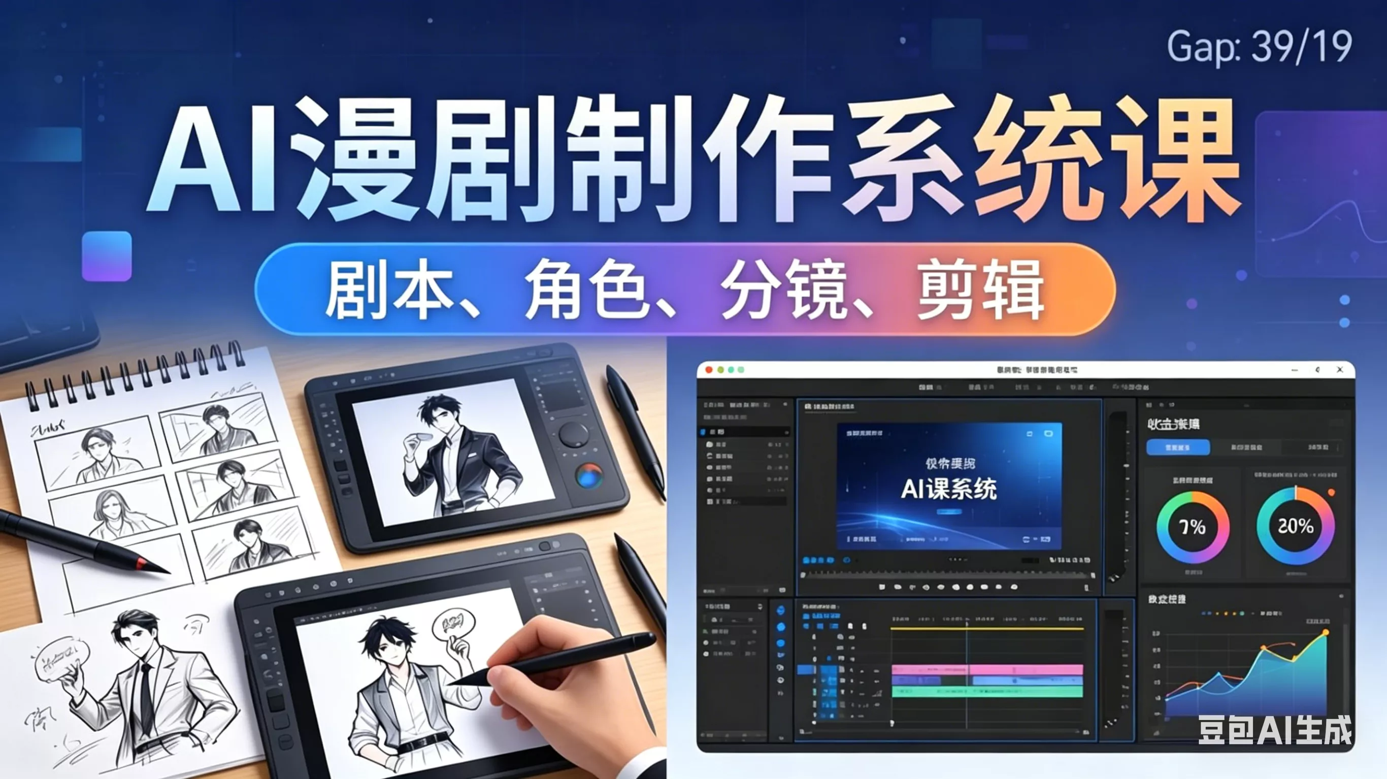 AI漫剧制作系统课：0基础从0到1学会AI制作，掌握剧本、角色、分镜、剪辑全套技能，轻松做号变现 - 项目资源网