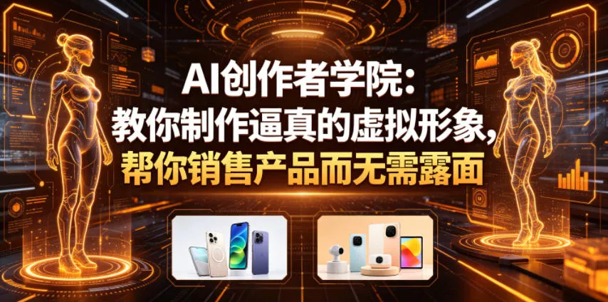 AI创作者学院：教你制作逼真的虚拟形象，帮你销售产品而无需露面【原创双语字幕】 - 项目资源网
