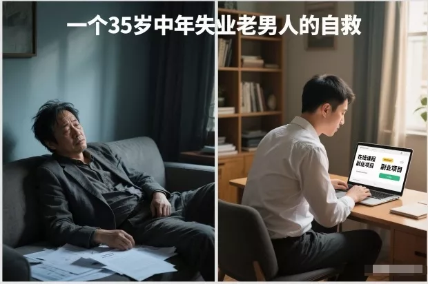 付费文章：一个35岁中年失业老男人的自救 - 项目资源网