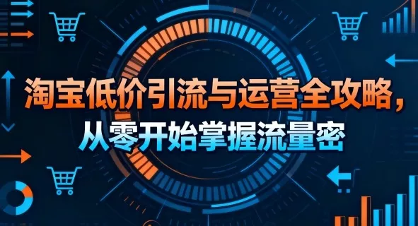 淘宝低价引流与运营全攻略，从零开始掌握流量密码 - 项目资源网