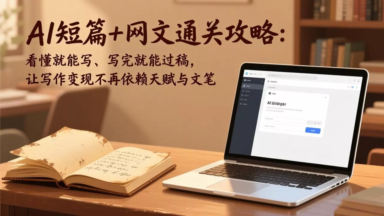 AI短篇+网文通关攻略-更新4月：看懂就能写、写完就能过稿，让写作变现不再依赖天赋与文笔 - 项目资源网