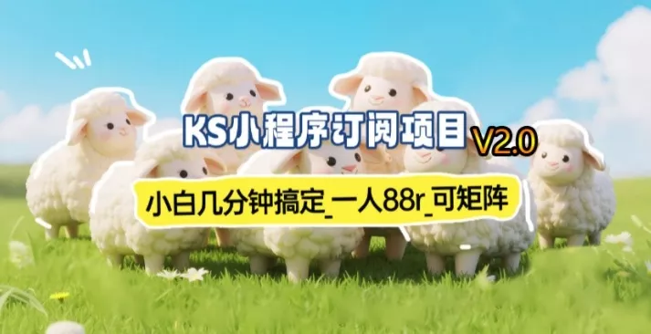 【新一期】小程序订阅_小白几分钟70-80r，可矩阵(已测到账) - 项目资源网