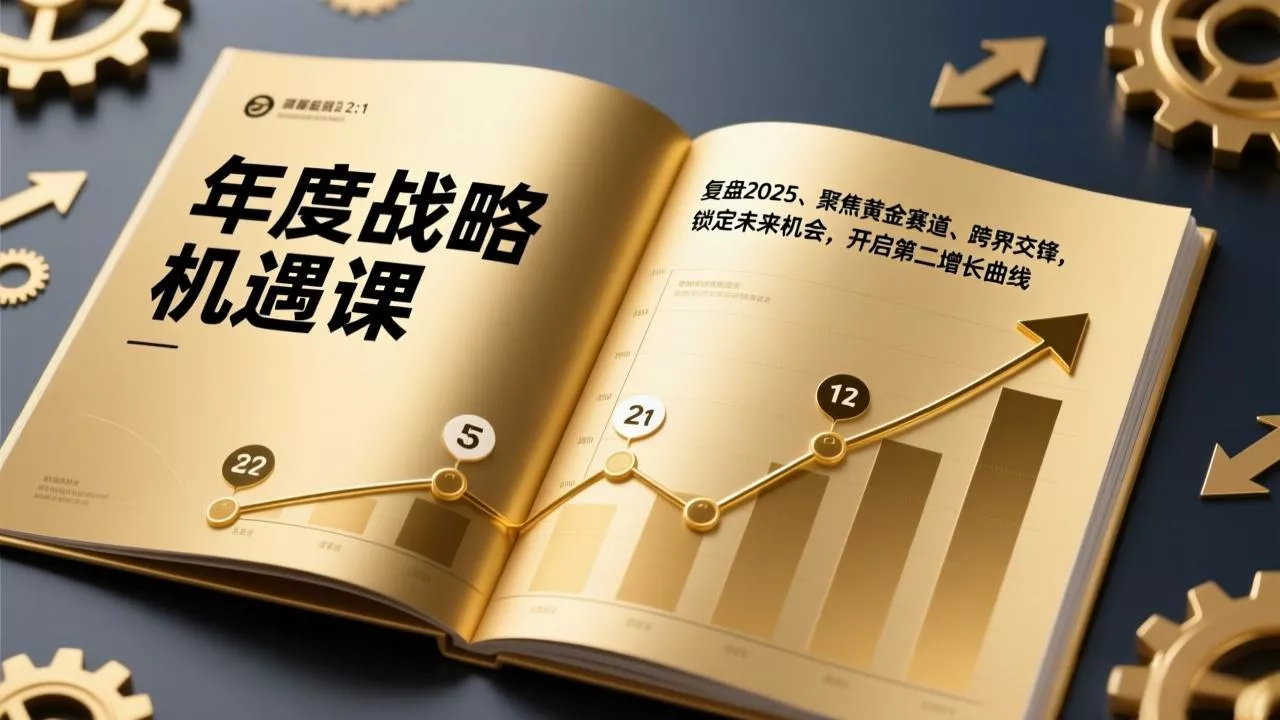 年度战略机遇课，复盘2025、聚焦黄金赛道、跨界交锋，锁定未来机会，开启第二增长曲线 - 项目资源网