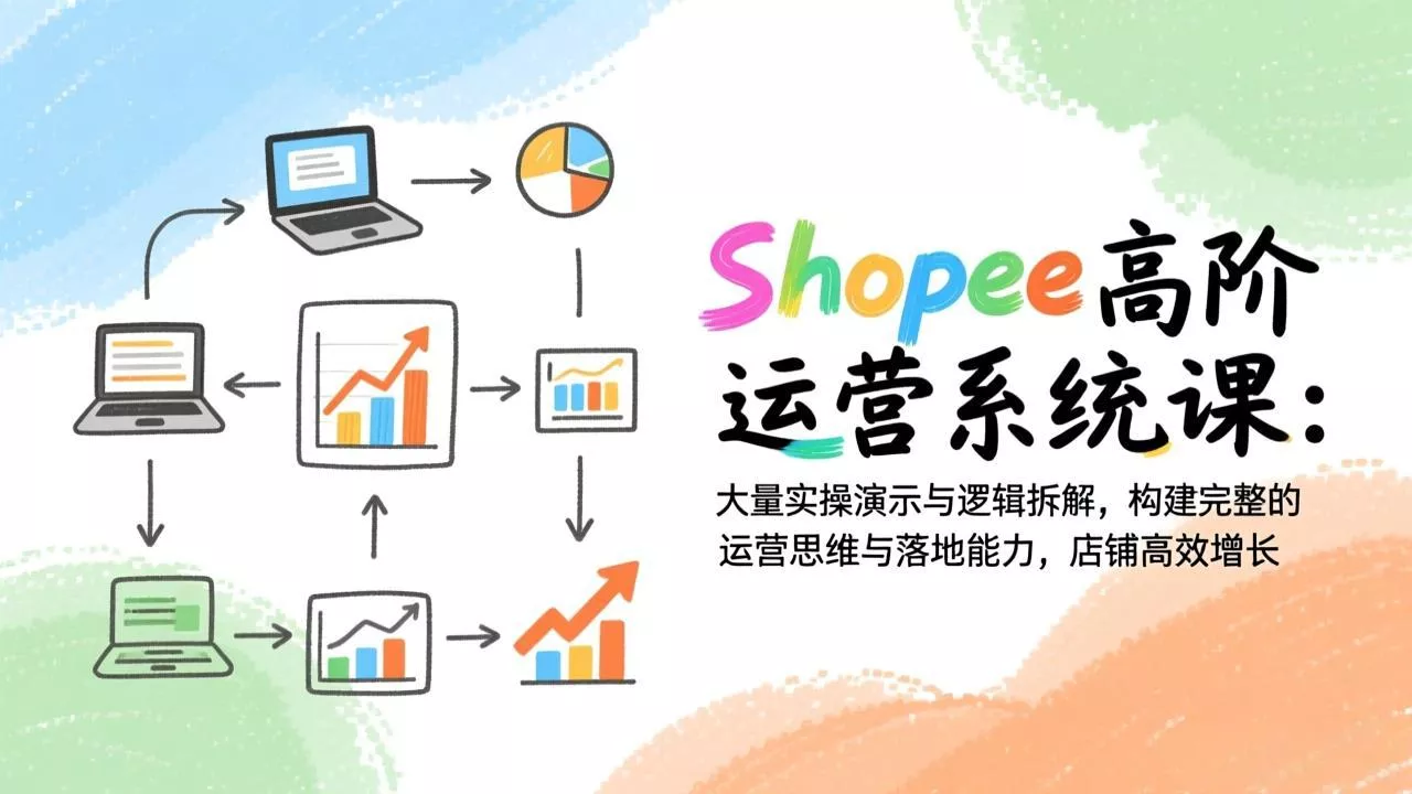 Shopee高阶运营系统课：大量实操演示与逻辑拆解，构建完整的运营思维与落地能力，店铺高效增长 - 项目资源网