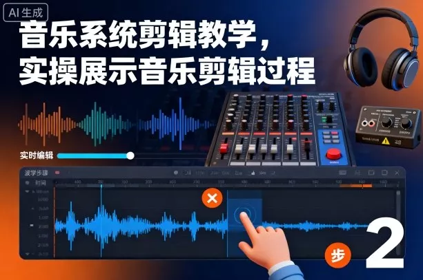 音乐系统剪辑教学，实操展示音乐剪辑过程 - 项目资源网