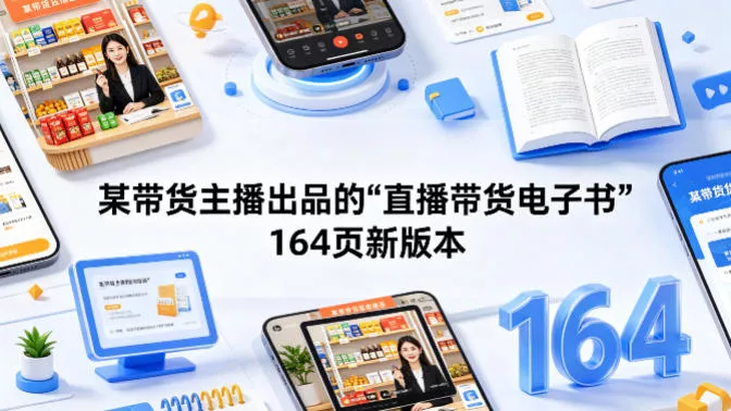 某带货主播出品的《直播带货电子书》164页新版本 - 项目资源网