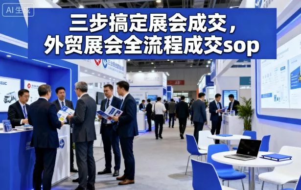 三步搞定展会成交，外贸展会全流程成交sop - 项目资源网