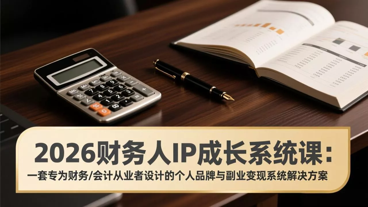 2026财务人IP成长系统课：一套专为财务/会计从业者设计的个人品牌与副业变现系统解决方案 - 项目资源网